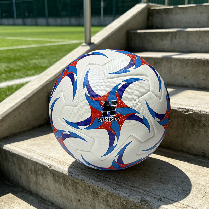 2026 New Thermal Bonded Soccer Ball PU Leather Professional Match Ball Size 5 Seamless Technology Durable Training Football Outdoor Game Custom Logo OEM,Спортивные мероприятия Blue Arc