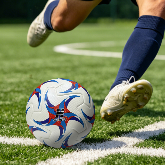 2026 New Thermal Bonded Soccer Ball PU Leather Professional Match Ball Size 5 Seamless Technology Durable Training Football Outdoor Game Custom Logo OEM,Спортивные мероприятия Blue Arc