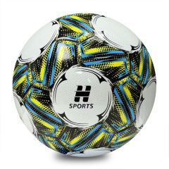 Factory Direct Thermal Bonded Soccer Ball PU Material Professional Match Football Size 5 Durable Seamless Outdoor Training Competitive Price Wholesale,Blue Arc Sport