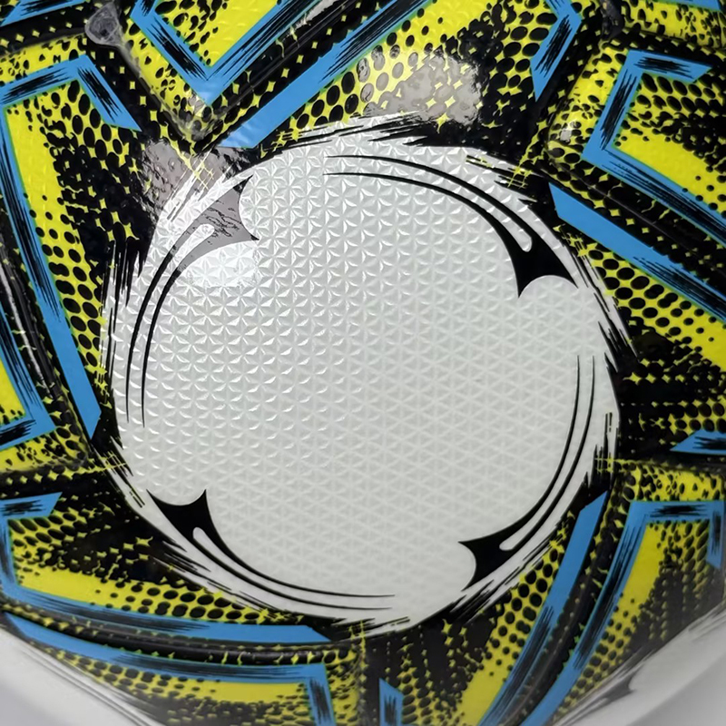 Factory Direct Thermal Bonded Soccer Ball PU Material Professional Match Football Size 5 Durable Seamless Outdoor Training Competitive Price Wholesale,Blue Arc Sport