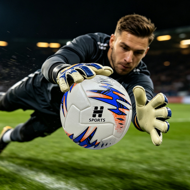 Factory Direct Thermal Bonded Size 5 Football, Wear-Resistant Surface with Excellent Rebound, Ideal Choice for School Sports and Club Training,Arc Bleu Sports
