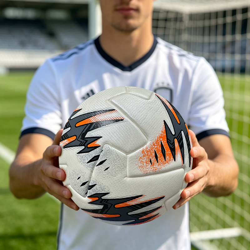 Factory Direct Thermal Bonded Size 5 Football, Wear-Resistant Surface with Excellent Rebound, Ideal Choice for School Sports and Club Training,Arc Bleu Sports