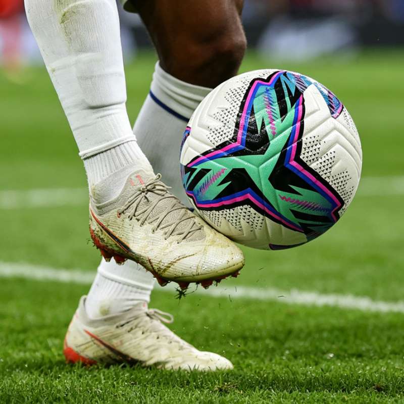 Soft Touch Thermal Bonded Size 5 Soccer Ball, Excellent Grip and Control, Multi-Layer Lining for Enhanced Shape Retention and Long-Lasting Use,Blue Arc Sports