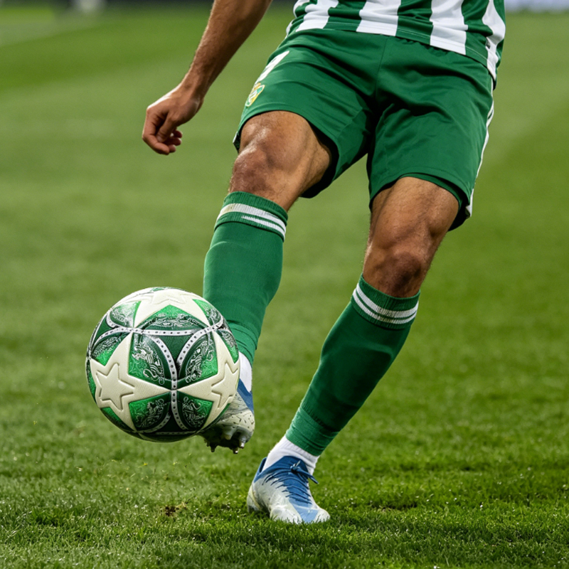 Soft Touch Thermal Bonded Size 5 Soccer Ball, Excellent Grip and Control, Multi-Layer Lining for Enhanced Shape Retention and Long-Lasting Use,Arc Bleu Sports