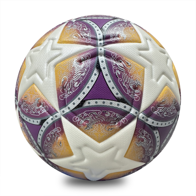 Soft Touch Thermal Bonded Size 5 Soccer Ball, Excellent Grip and Control, Multi-Layer Lining for Enhanced Shape Retention and Long-Lasting Use,Arc Bleu Sports