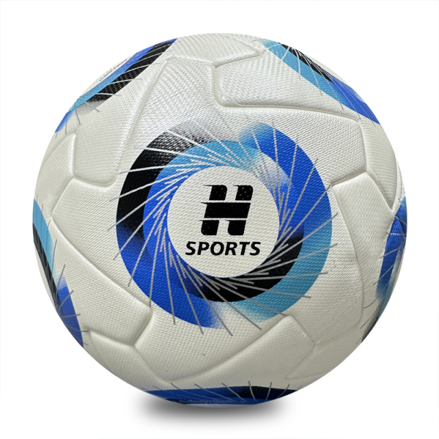 Premium Thermal Bonded Size 5 Soccer Ball, Waterproof PU Cover with Butyl Bladder, Stable Flight Performance for Outdoor and Indoor Matches,Sukan Arka Biru
