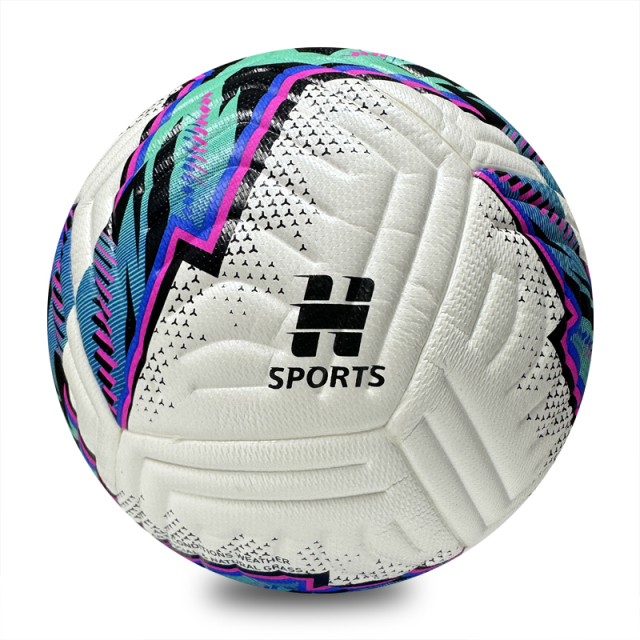 Soft Touch Thermal Bonded Size 5 Soccer Ball, Excellent Grip and Control, Multi-Layer Lining for Enhanced Shape Retention and Long-Lasting Use,Blue Arc Sports