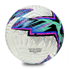 Soft Touch Thermal Bonded Size 5 Soccer Ball, Excellent Grip and Control, Multi-Layer Lining for Enhanced Shape Retention and Long-Lasting Use,Blue Arc Sports
