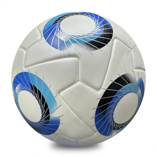 Premium Thermal Bonded Size 5 Soccer Ball, Waterproof PU Cover with Butyl Bladder, Stable Flight Performance for Outdoor and Indoor Matches,Sukan Arka Biru