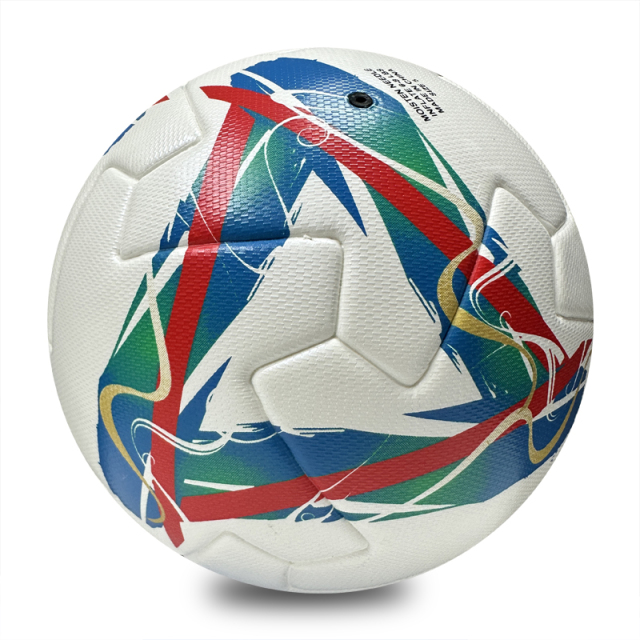 Professional Thermal Bonded Football Size 5, Waterproof and Wear Resistant PU Soccer Ball, Durable Training Match Ball for Adult Outdoor Indoor Team Game,Sukan Arka Biru