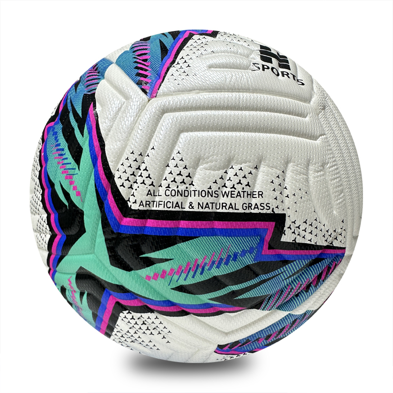 Soft Touch Thermal Bonded Size 5 Soccer Ball, Excellent Grip and Control, Multi-Layer Lining for Enhanced Shape Retention and Long-Lasting Use,Blue Arc Sports
