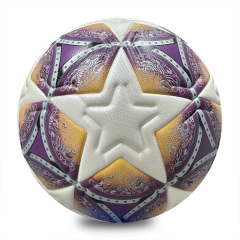 Soft Touch Thermal Bonded Size 5 Soccer Ball, Excellent Grip and Control, Multi-Layer Lining for Enhanced Shape Retention and Long-Lasting Use,Arc Bleu Sports
