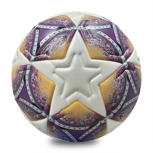 Soft Touch Thermal Bonded Size 5 Soccer Ball, Excellent Grip and Control, Multi-Layer Lining for Enhanced Shape Retention and Long-Lasting Use,Arc Bleu Sports