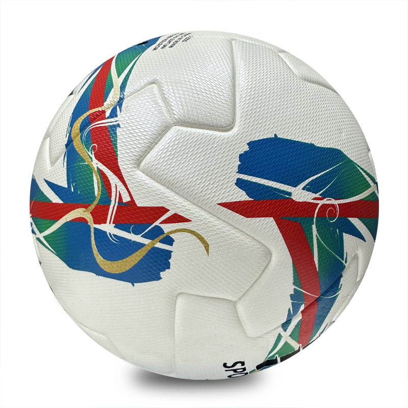 Professional Thermal Bonded Football Size 5, Waterproof and Wear Resistant PU Soccer Ball, Durable Training Match Ball for Adult Outdoor Indoor Team Game,Sukan Arka Biru