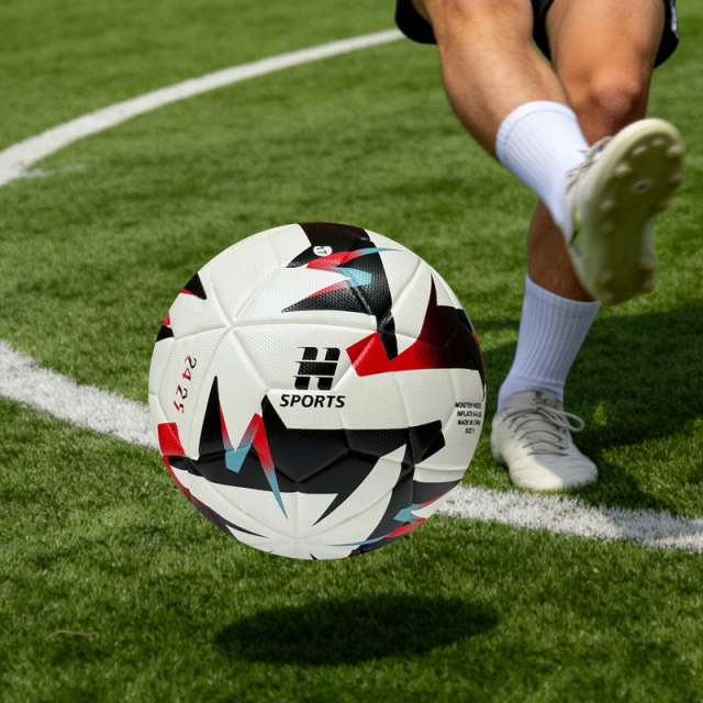 Thermal Bonded Size 5 Football, Waterproof Durable PU Soccer Ball with Abrasion Resistant Cover, Professional Training Match Ball for Outdoor Indoor Sports,Sukan Arka Biru
