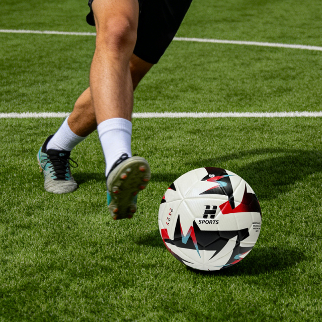 Thermal Bonded Size 5 Football, Waterproof Durable PU Soccer Ball with Abrasion Resistant Cover, Professional Training Match Ball for Outdoor Indoor Sports,Sukan Arka Biru