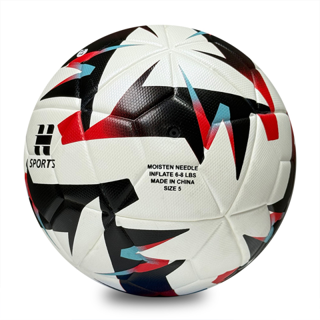 Thermal Bonded Size 5 Football, Waterproof Durable PU Soccer Ball with Abrasion Resistant Cover, Professional Training Match Ball for Outdoor Indoor Sports,Sukan Arka Biru