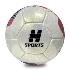 Factory Direct Hand-Stitched Size 4 Low Bounce Soccer Ball for Youth Training with Custom LOGO Printing Durable PU,Blue Arc Sports