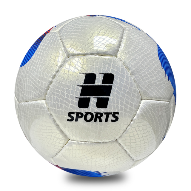Factory Direct Hand-Stitched Size 4 Low Bounce Soccer Ball for Youth Training with Custom LOGO Printing Durable PU,Blue Arc Sports