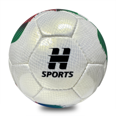 Factory Direct Hand-Stitched Size 4 Low Bounce Soccer Ball for Youth Training with Custom LOGO Printing Durable PU,Blue Arc Sports