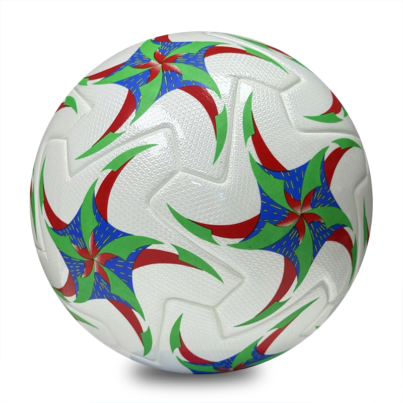 Competition Grade Thermal Bonded Size 5 Football, Waterproof Abrasion Resistant PU Material, Durable Soccer Ball for Outdoor Training, Match and Recreation,Blue Arc Sports