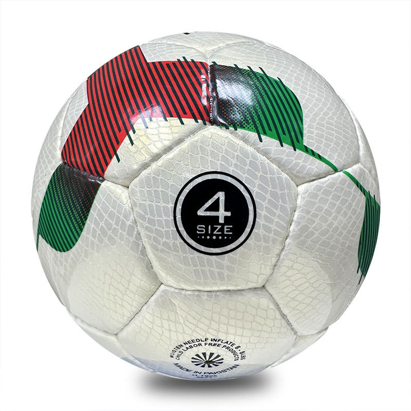 Factory Direct Hand-Stitched Size 4 Low Bounce Soccer Ball for Youth Training with Custom LOGO Printing Durable PU,Blue Arc Sports