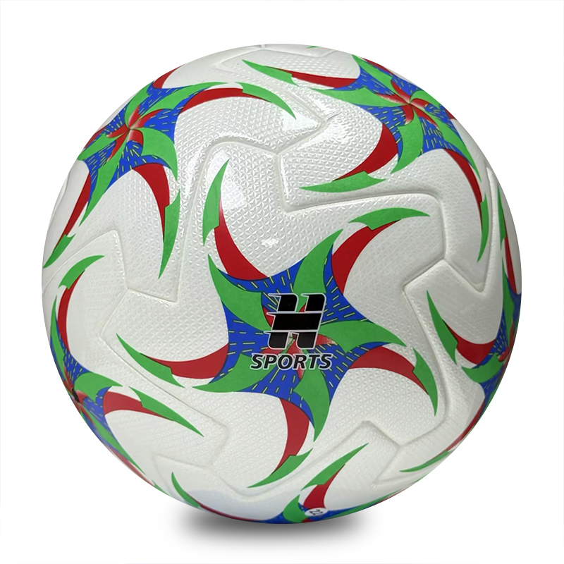 Competition Grade Thermal Bonded Size 5 Football, Waterproof Abrasion Resistant PU Material, Durable Soccer Ball for Outdoor Training, Match and Recreation,Blue Arc Sports