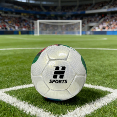 Factory Direct Hand-Stitched Size 4 Low Bounce Soccer Ball for Youth Training with Custom LOGO Printing Durable PU,Blue Arc Sports