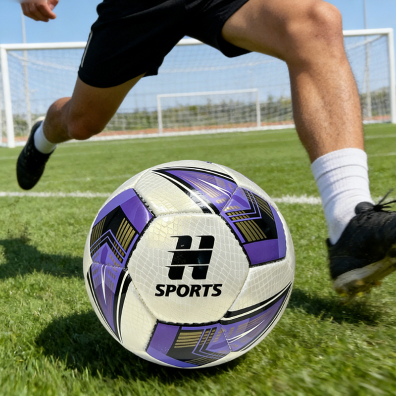 High Quality Hand-Stitched 4 Size Low Bounce Football for Youth Soccer Training Custom Logo Available Factory Direct Sale,蓝弧体育