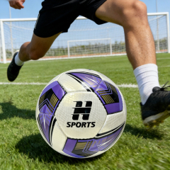 High Quality Hand-Stitched 4 Size Low Bounce Football for Youth Soccer Training Custom Logo Available Factory Direct Sale,蓝弧体育