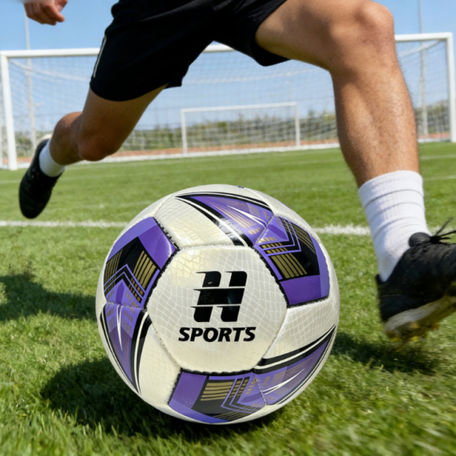 High Quality Hand-Stitched 4 Size Low Bounce Football for Youth Soccer Training Custom Logo Available Factory Direct Sale,蓝弧体育