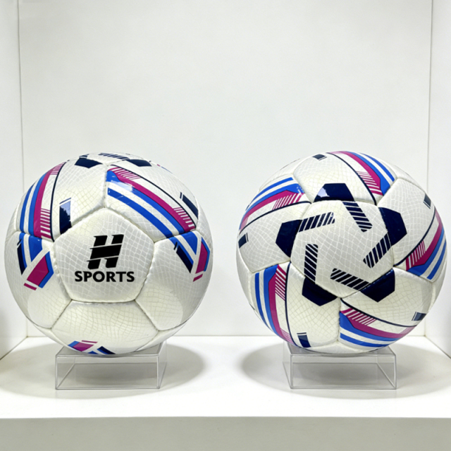 Professional Hand Sewn Size 5 Low Bounce Soccer Ball for Youth Training and Match Practice Factory Direct Custom Logo,Blue Arc Sports
