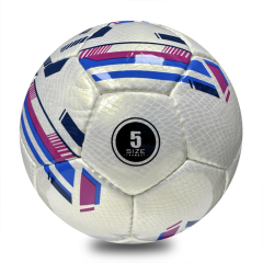 Professional Hand Sewn Size 5 Low Bounce Soccer Ball for Youth Training and Match Practice Factory Direct Custom Logo,Blue Arc Sports