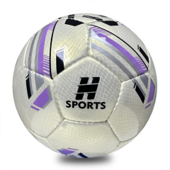 Professional Hand Sewn Size 5 Low Bounce Soccer Ball for Youth Training and Match Practice Factory Direct Custom Logo,Blue Arc Sports