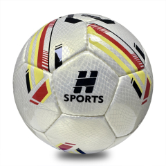 Professional Hand Sewn Size 5 Low Bounce Soccer Ball for Youth Training and Match Practice Factory Direct Custom Logo,Blue Arc Sports