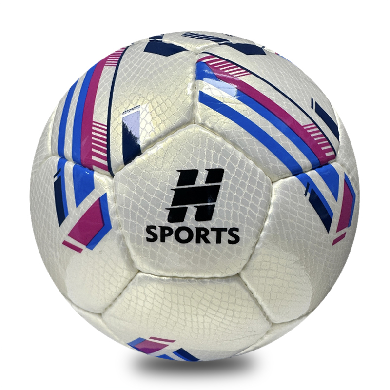 Professional Hand Sewn Size 5 Low Bounce Soccer Ball for Youth Training and Match Practice Factory Direct Custom Logo,Blue Arc Sports
