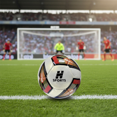 Stable Touch Hand-Stitched Size 5 Low Bounce Soccer Ball for Teenagers Training Drill Support Custom LOGO Factory Price,Arc Bleu Sports