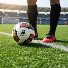 Stable Touch Hand-Stitched Size 5 Low Bounce Soccer Ball for Teenagers Training Drill Support Custom LOGO Factory Price,Arc Bleu Sports