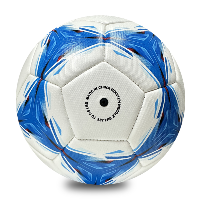 High Quality Machine Sewing Soccer Ball Size 5 PU Outdoor Match Ball Custom Logo Factory Direct Cheap Best Seller for Youth Training Competition,Sukan Arka Biru