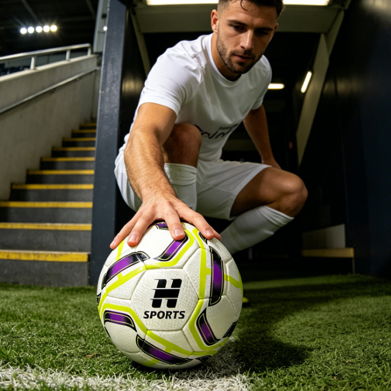 Best Selling Hand Stitched Size 4 Low Elasticity Soccer Ball for Youth Academy Training Custom Logo Factory Direct Supply,Blue Arc Sports