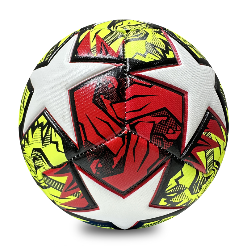 Machine Sewing Soccer Ball Size 5 PU Outdoor Match Ball High Quality Custom Logo Cheap Factory Direct Sale Best Seller for Youth Training,Blue Arc Sports