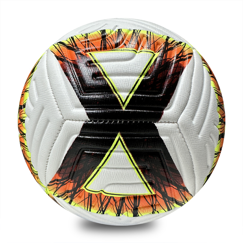 Soccer Ball Size 5 Machine Sewing PU Outdoor Match Ball High Quality Custom Logo Factory Direct Cheap Best Seller Youth Training Competitive Matches,Blue Arc Sports