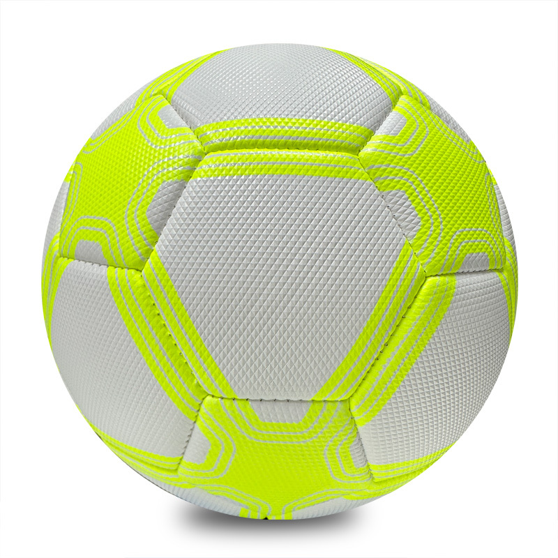 Durable Machine Sewing Soccer Ball Size 5 PU Outdoor Match Ball High Quality Custom Logo Factory Direct Price Best Seller for Sports,Blue Arc Sports