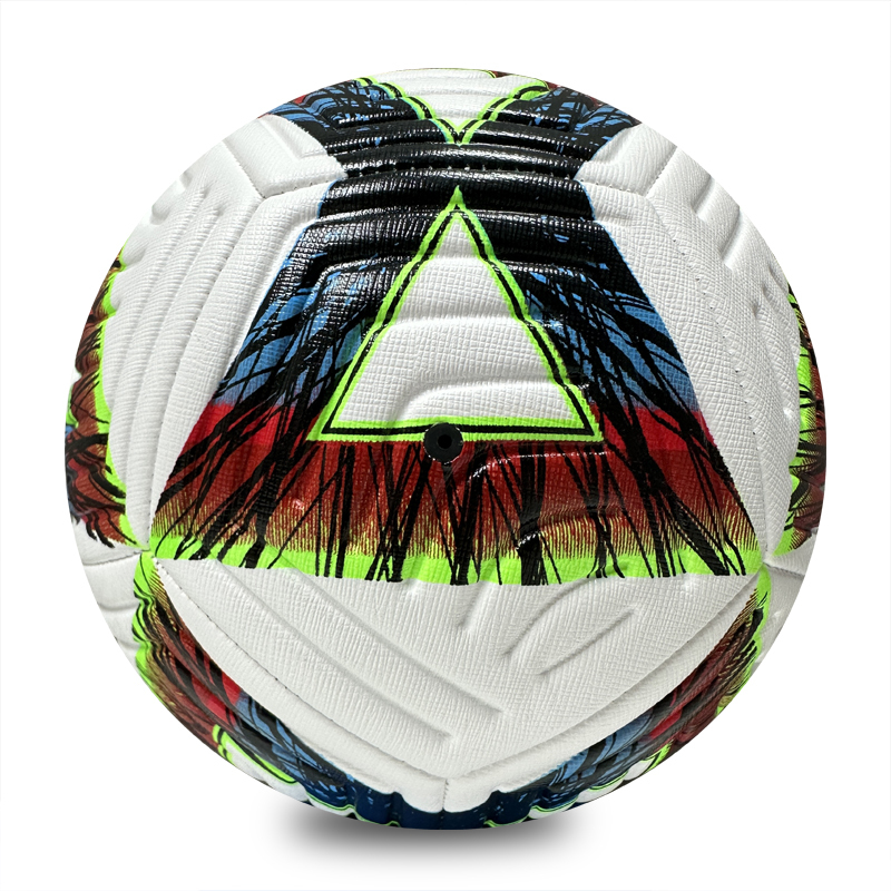 Soccer Ball Size 5 Machine Sewing PU Outdoor Match Ball High Quality Custom Logo Factory Direct Cheap Best Seller Youth Training Competitive Matches,Blue Arc Sports