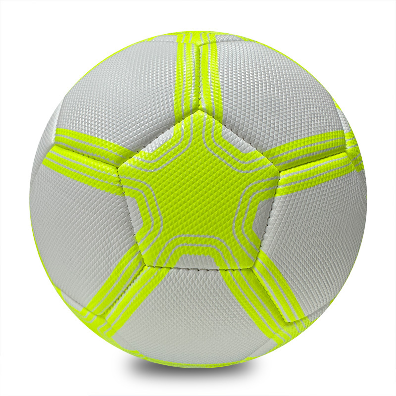 Durable Machine Sewing Soccer Ball Size 5 PU Outdoor Match Ball High Quality Custom Logo Factory Direct Price Best Seller for Sports,Blue Arc Sports