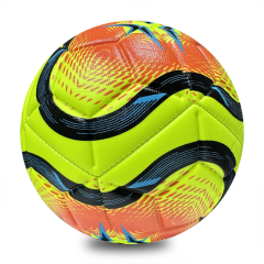 Machine Sewing Soccer Ball Size 4 PU Outdoor Match High Quality Custom Logo Factory Direct Sale Cheap Best Seller Sports Training Competitive Ball,Blue Arc Sports