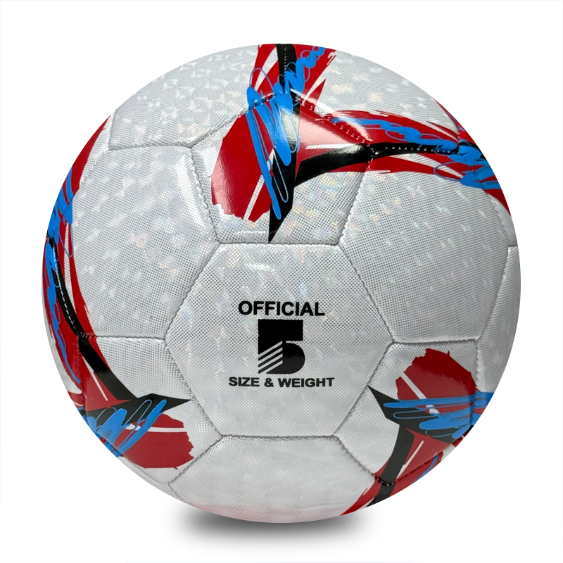 Factory Direct Sale Machine Sewing Soccer Ball Size 5 PU Outdoor Match High Quality Custom Logo Low Price Best Seller Training Ball,Blue Arc Sports