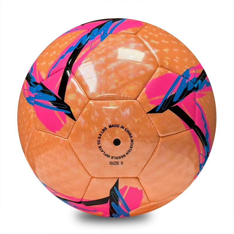 Factory Direct Sale Machine Sewing Soccer Ball Size 5 PU Outdoor Match High Quality Custom Logo Low Price Best Seller Training Ball,Blue Arc Sports