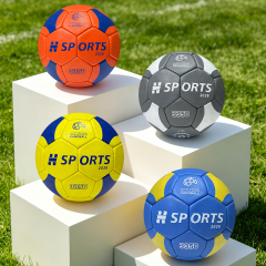 Professional Size 1/2/3 Rubber Handball High Rebound Durable PU for Competition and Training Wholesale Customized Logo,Blue Arc Sports