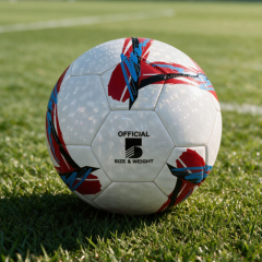 Factory Direct Sale Machine Sewing Soccer Ball Size 5 PU Outdoor Match High Quality Custom Logo Low Price Best Seller Training Ball,Blue Arc Sports